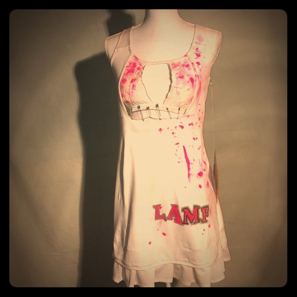 Lexa Vonn LAMF white Skater Dress - Picture 3 of 8